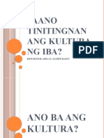 Paano Tinitingnan Ang Kultura NG Iba