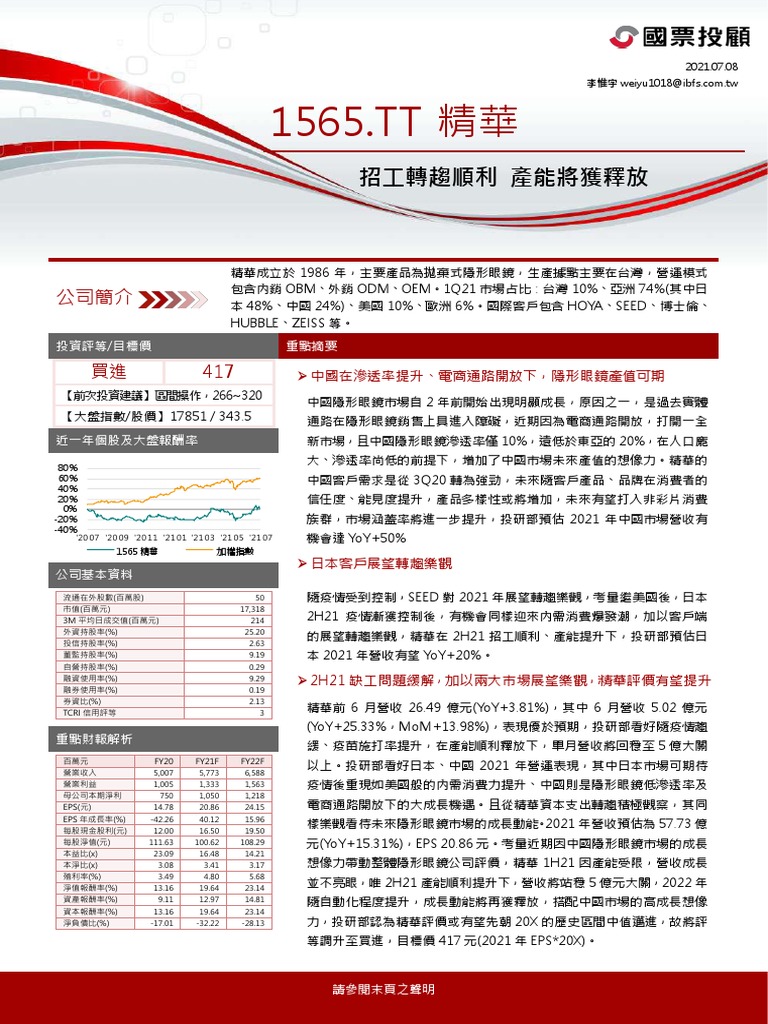 1565精華 (升B;升417) 國票07082021 | PDF