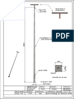 +candélbre 9 Mts Cylindro Conique Avec Herse Pour 2 Projecteurs.