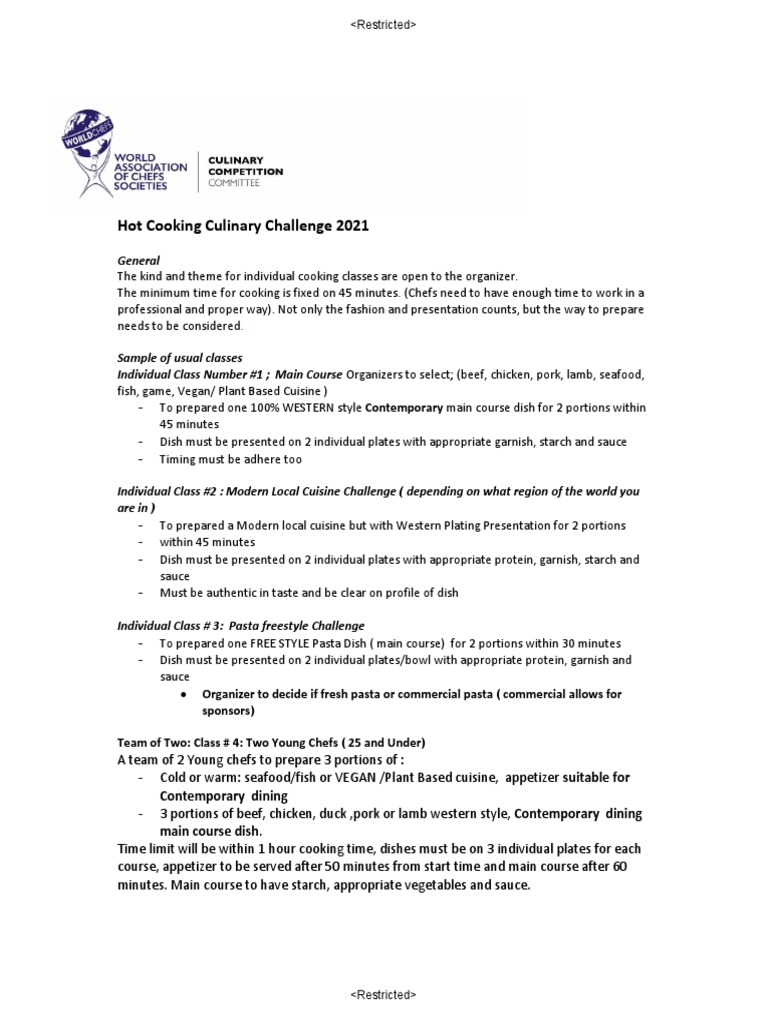 Individual Hot Kitchen PDF Pasta Chef