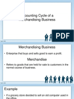 Accounting Cycle of A Merchandising Business