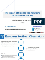 The Impact of Satellite Constellations On Optical Astronomy.
