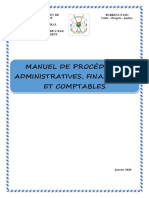 Manuel de Procédures Administratives, Financieres Et Comptables