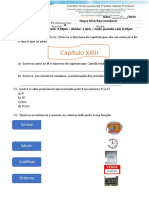 Atividade Avaliativa - Valor 2,00pts - Média: 1,4pts - Cada Questão Vale 0,25pts