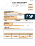 Certificado de Informaciones Previas: Región