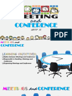 Organizing Effective Meetings and Conferences