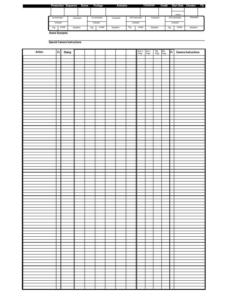 Animation Production Schedule | PDF | Computers