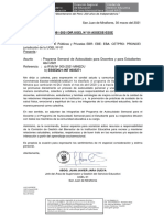 Oficio Múltiple N°081-2021/Dir - Ugel #01/Asgese-Esse: " Año Del Bicentenario Del Perú: 200 Años de Independencia "