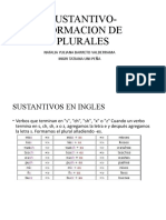 Sustantivo - Formaciz XZ Xon de Plurales