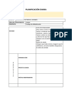 Planificación Diaria: Fecha Grupo Docente Desafio: Área Del Conocimiento Propósito