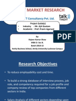 Talent Market Research: WTT Consultancy Pvt. LTD