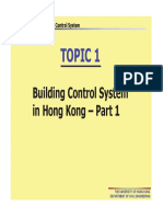 Topic 1: Building Control System in Hong Kong - Part 1