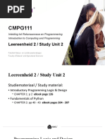 CMPG111: Leereenheid 2 / Study Unit 2