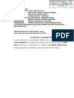 Al Principal Y Segundo Otrosi Digo: Estando A Lo Que Expone La Municipalidad Distrital de La Victoria: PONGASE A