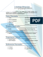 Datos Personales: Félix Santiago de La Cruz