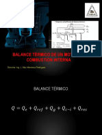 Balance Térmico de Un Motor de Combustión Interna: Docente: Ing. J. Max Mendoza Rodríguez