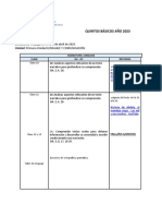 Semana Del 3 Al 5 de Abril 5tos Basicos 2023