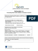 Deliverable 4.4.: Forecasting Road Traffic Fatalities in European Countries