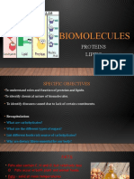 Biomolecules: Proteins Lipids