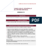 Indicaciones para El Desarrollo Del Informe Individual: Semana #2