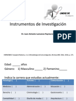 ENCUESTA Instrumentos de Investigación