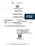 Republik Indonesia: Personel Registration Number
