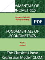 CLRM Assumptions & Gauss-Markov Theorem