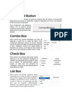 Configuración botones hoja cálculo