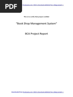 BCA Project - Visual Basic (VB) Bookshop Management System - PDF Report With Source Code Free..