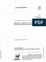 NB 837 Requisitos Generales de Identificacion y Pureza para Aditivos Alimentarios