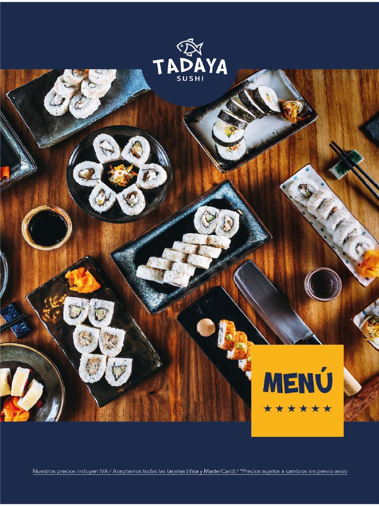 Menú Tadaya | PDF