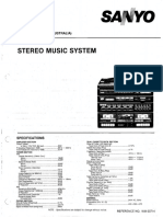 Sanyo gxt-255 Stereo Music System SM