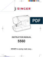 Large-Print Instruction Manual - Singer Sewing Machines M1500 M1505 M1600  M1605