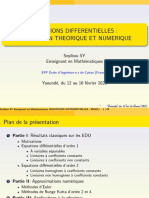 Equations Differentielles: Resolution Theorique Et Numerique