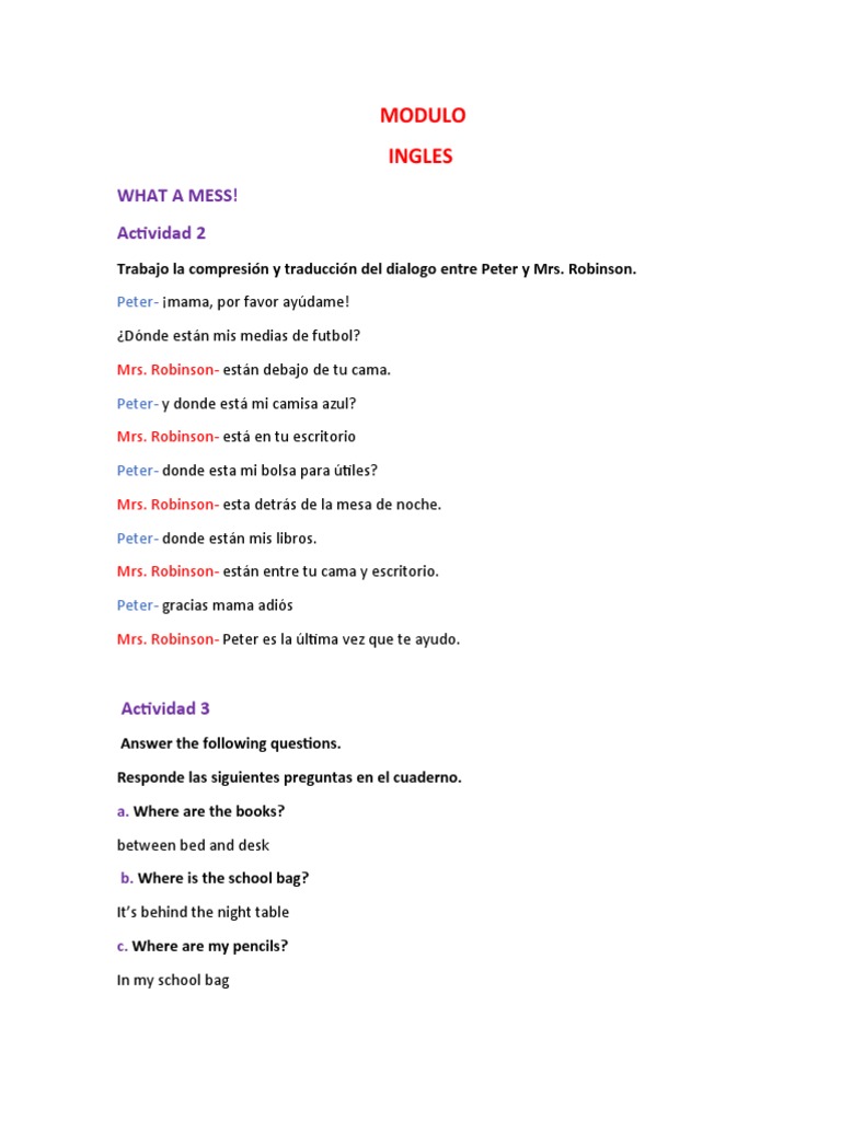 Modulo Ingles Pdf