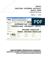 Modul: Mengoperasikan Software Aplikasi Basis Data