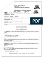 Prefeitura Municipal de Petrópolis Secretaria de Educação Liceu Municipal Prefeito Cordolino Ambrosio