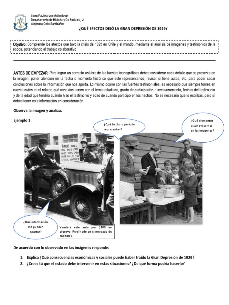 Efectos de la Gran Depresión en Chile | PDF | Testimonio