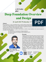 Deep Foundation Overview and Design by Institution of Engineers Sri Lanka