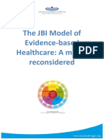 The JBI Model of Evidence-Based Healthcare: A Model Reconsidered