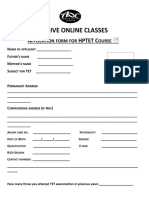 Arrive Online Classes: A Hptet C