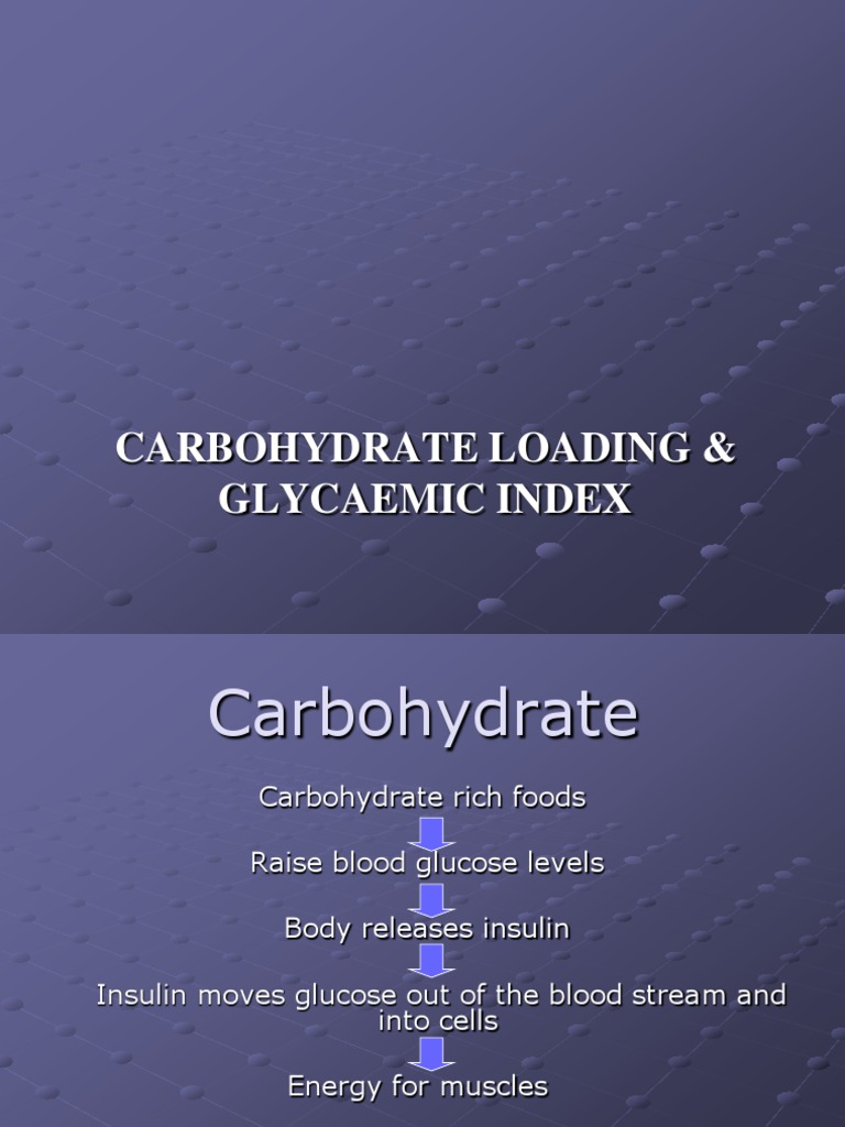 Carbohydrate Loading & Glycaemic Index | PDF | Glycemic Index | Glycogen