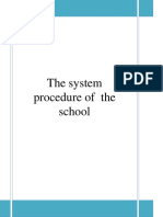 Rules of Procedure of The School