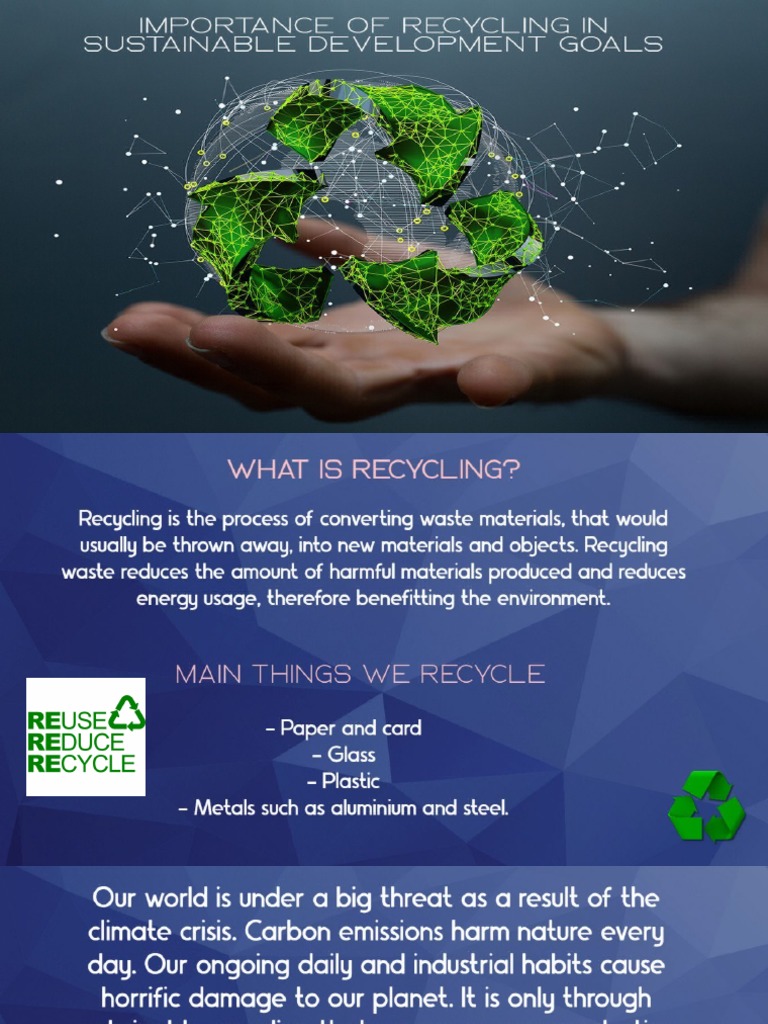 Presentation About Recycling PDF