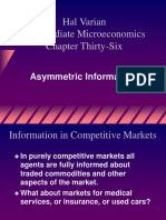 Hal Varian Intermediate Microeconomics Chapter Thirty-Six: Asymmetric Information