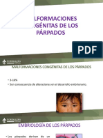 Diapositivas Malformaciones Congénitas de Parpados