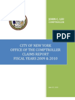 2011 NYC Claims Report