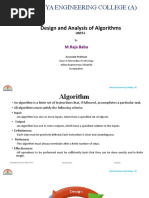 Aditya Engineering College (A) : Design and Analysis of Algorithms