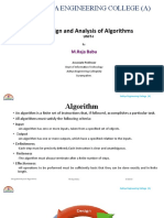 Aditya Engineering College (A) : Design and Analysis of Algorithms