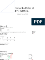 Matematika Kelas XI Latihan Soal Polinomial 14 Februari 2023